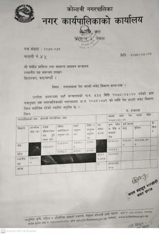 २०७८/७९ को बजेट विवरण सम्बन्धमा