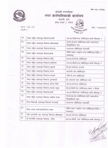 लेखापरिक्षक छनाेट गरिएकाे बारे ।